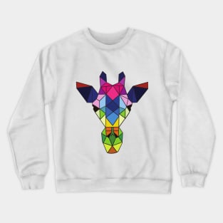 Geometric design Giraffe Crewneck Sweatshirt